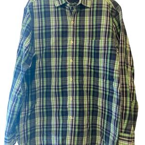 Nat Nast Luxury Originals Men’s Plaid Button Down- Size M